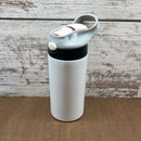 12oz Stainless Steel Straight Flip Top Sublimation Kids Tumbler - Our5kreations 