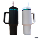 40oz Green/Blue/Purple ombré plated tumblers