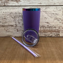 20oz Powder coated with rainbow plated undercoat - Our5kreations 