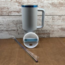 40oz Blue plated tumblers