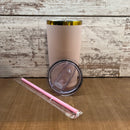 20oz Powder coated with rainbow plated undercoat - Our5kreations 