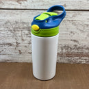 12oz Stainless Steel Straight Flip Top Sublimation Kids Tumbler - Our5kreations 