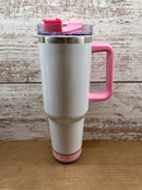 40oz White sublimation speaker tumbler - Our5kreations 