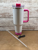 40oz White sublimation speaker tumbler - Our5kreations 