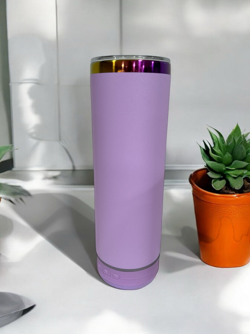 20oz Rainbow plated bluetooth speaker tumblers