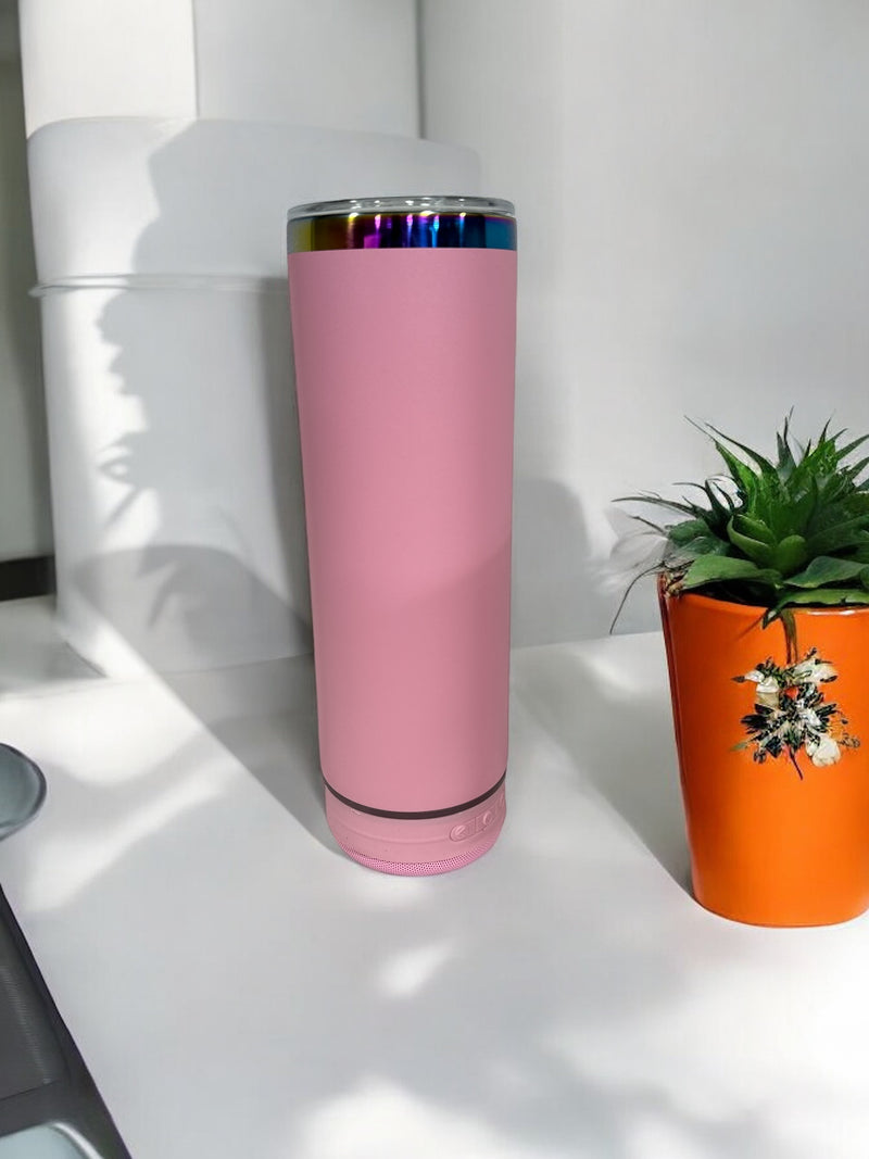 20oz Rainbow plated bluetooth speaker tumblers