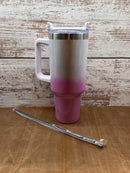 40oz Sublimation Ombre Shimmer Tumbler - Our5kreations 
