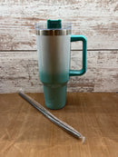 40oz Sublimation Ombre Shimmer Tumbler - Our5kreations 