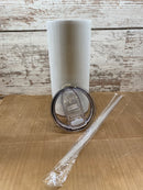 22oz Straight white sublimation fattys - Our5kreations 