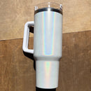 40oz Sublimation shimmer tumbler - Our5kreations 