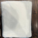 100% White Polyester baby blanket - Our5kreations 